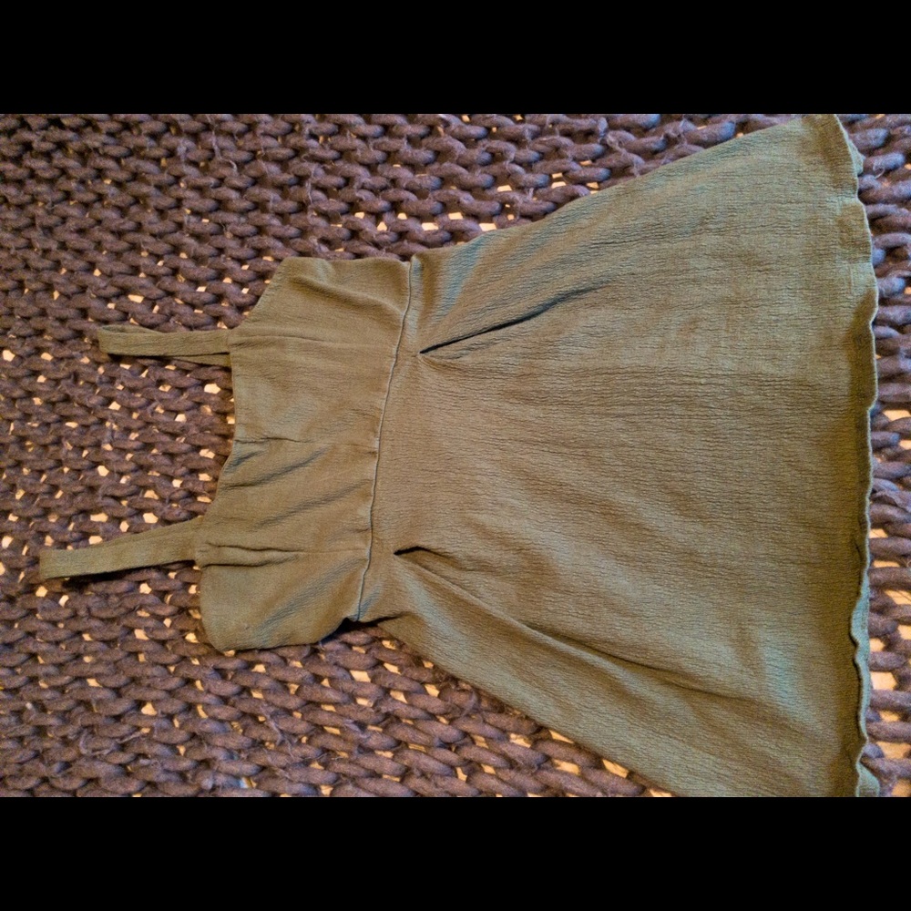 Olive Green Mini Dress